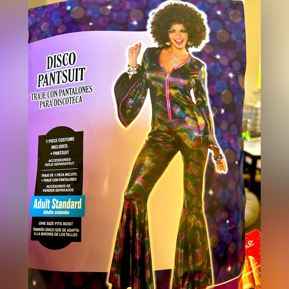 Disco Costume Halloween Adult New